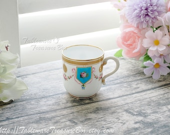 Antique Minton Hand Painted Small Coffee Cup ONLY