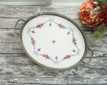 Vintage Oval Serving Tray