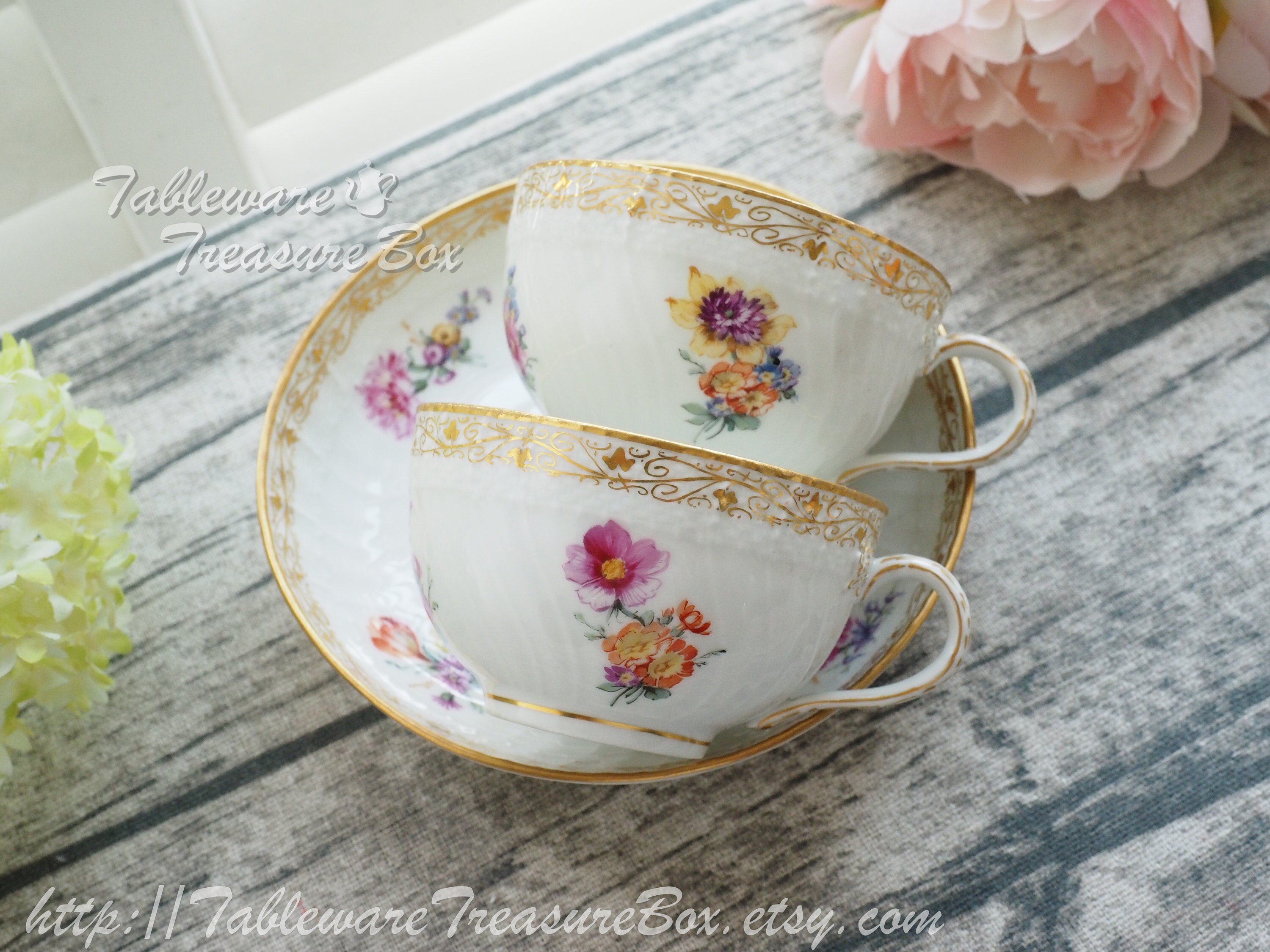Kpm Cup Saucer Set - Etsy Canada display picture 1