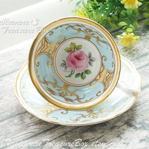 Grosvenor Melrose Artisan Signed Teacup and Saucer image 1