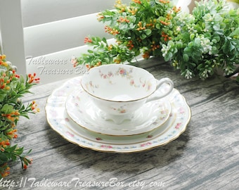 3pc set - Cauldon Teacup and Saucer, and Dessert Plate