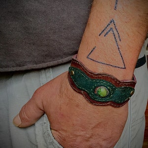 Leather bracelet, bracelet, man, burning man, Vikings, gift, Accessories, man Accessories
