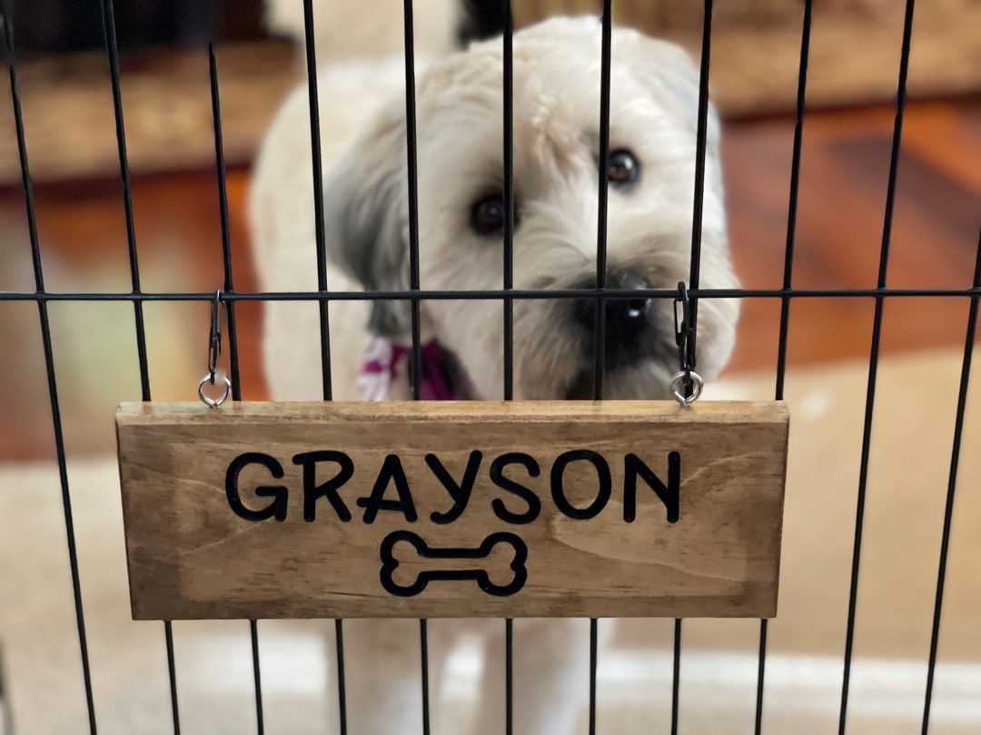 Dog Crate Cage Sign Customized/personalized Dog Gifts/dog Crate Name
