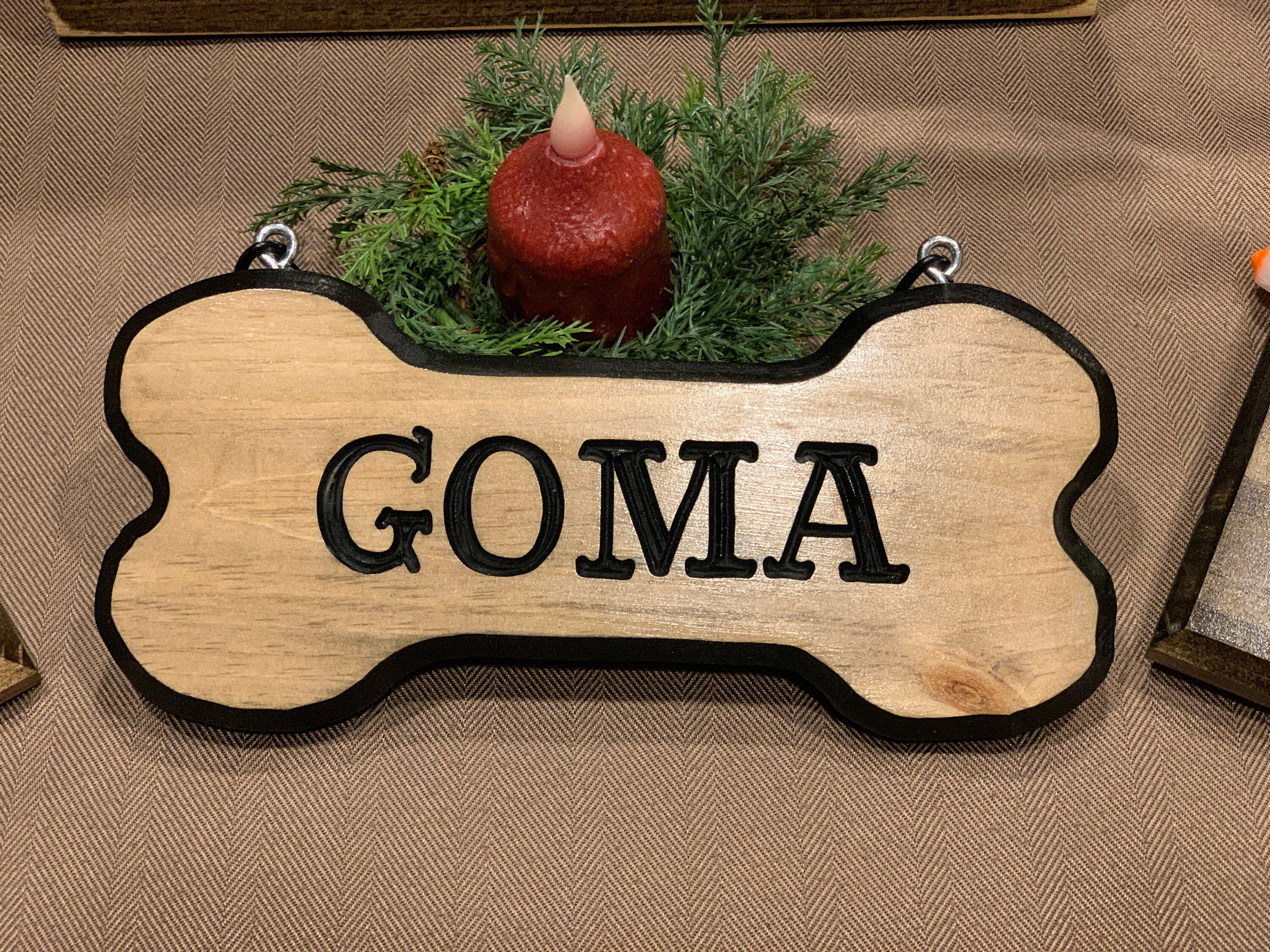 Dog Bone Sign Customized/Dog Crate Name Tag/Pet Lover Gift/Dog Etsy
