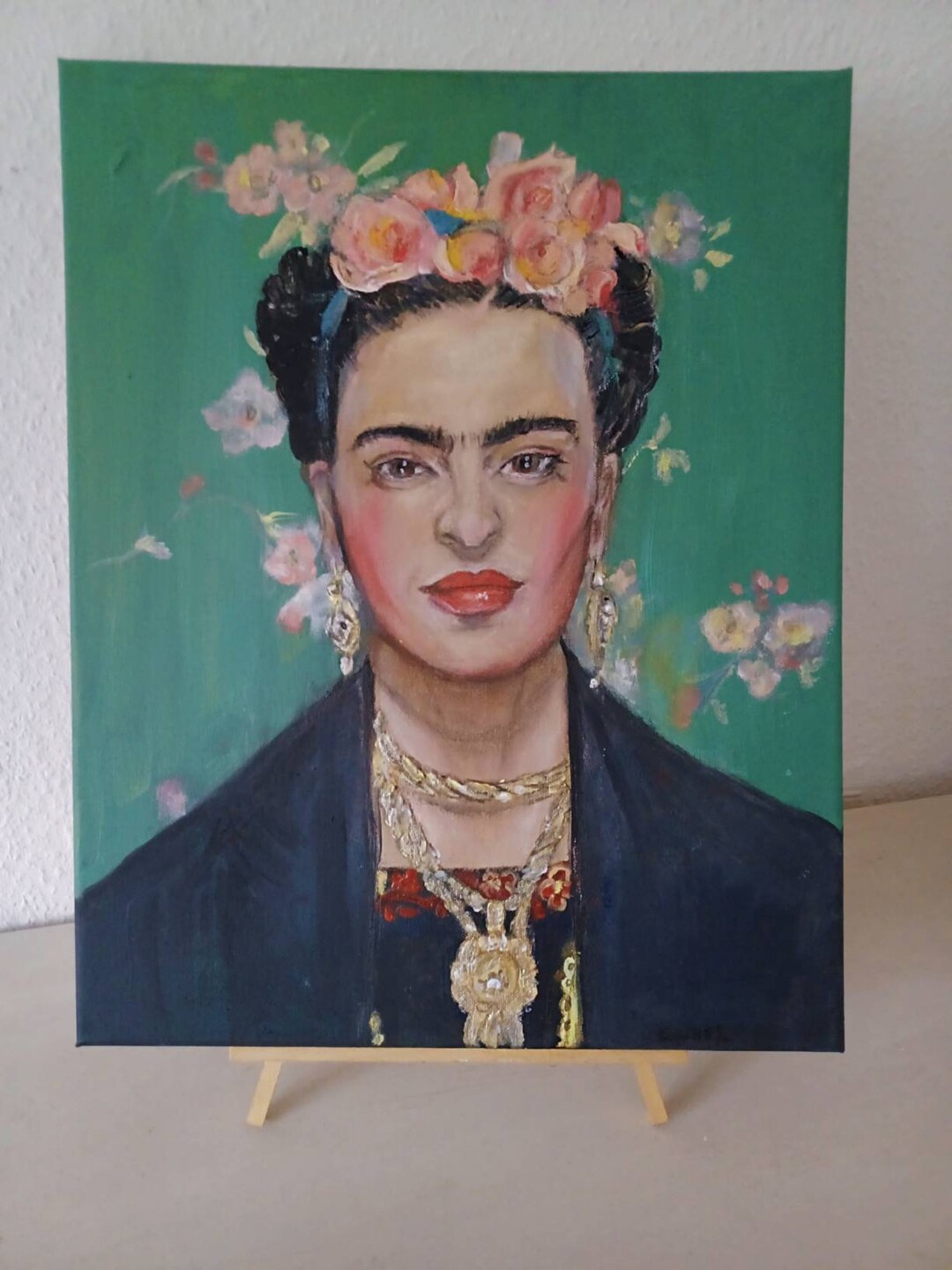 Frida Kahlo Portrait Murray Ölgemälde Auf Leinwand Öl Pastell - Etsy