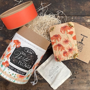 Kit de prensa de flores, todo en uno, regalo sostenible para hacer uno mismo, perfecto para las amantes de la jardinería y las flores