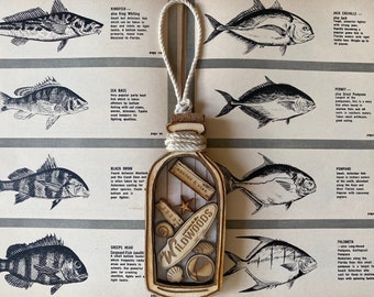 Wildwood Beach Tag Ornament: Coastal Wedding Favor, Engagement Gift