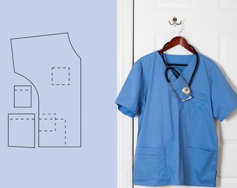 scrub top pattern free download