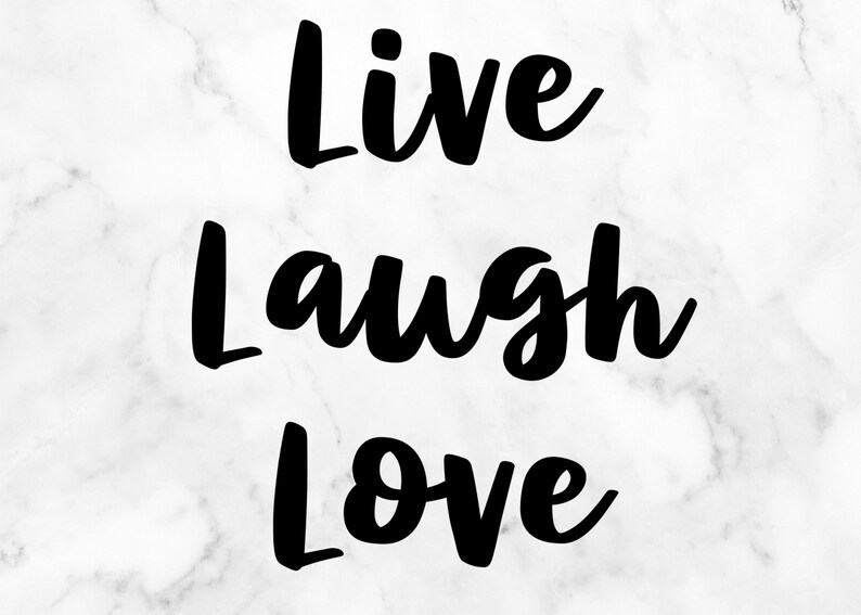Live Laugh Love SVG Cutting File Digital Download | Etsy