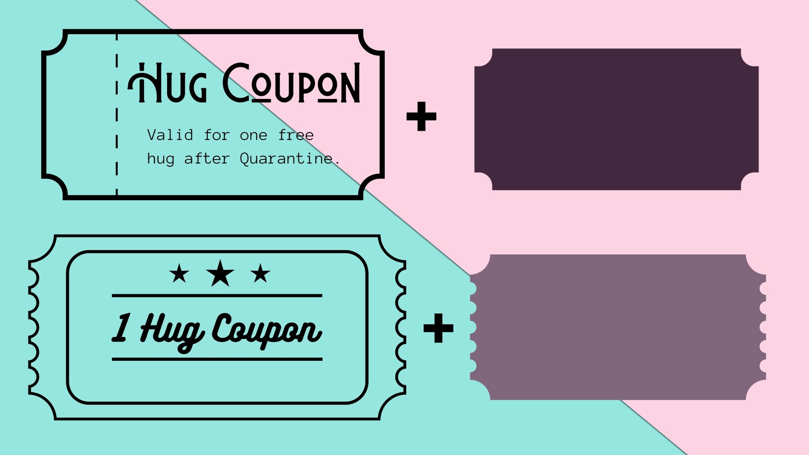 Free Hug Coupon Templates Digital Download Etsy