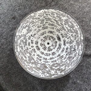 Vintage Glass Pendant Lamp Diffuser/ Convex Light Cover/ Mid Century Lighting