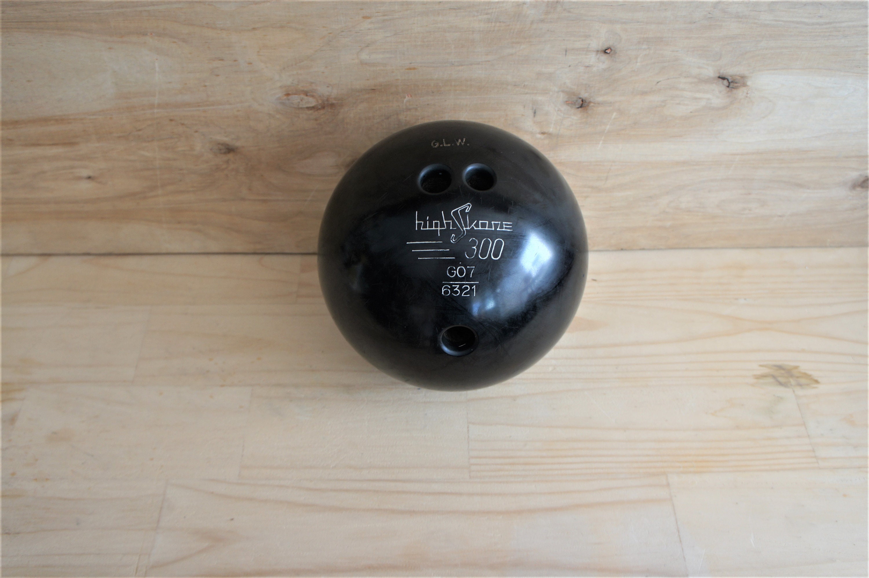 Vintage Bowling Ball/ High Skore 300/ 1940's Sporting Goods