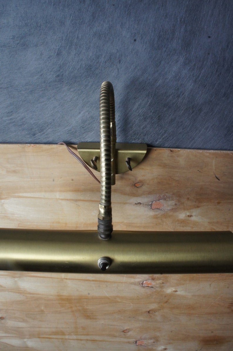 Vintage Irmischer Brass Finish Piano Lamp/ Gooseneck Picture | Etsy