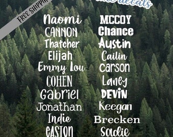 Personalized Name Vinyl Decal *10 CHARACTER MAXIMUM*