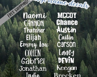 Personalized Name Vinyl Decal