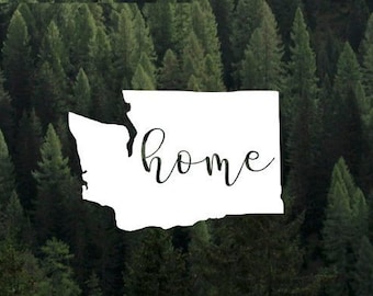 Washington State Home Vinyl Decal