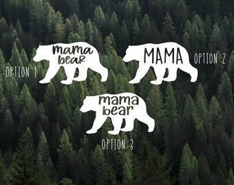 Mama Bear Vinyl Decal