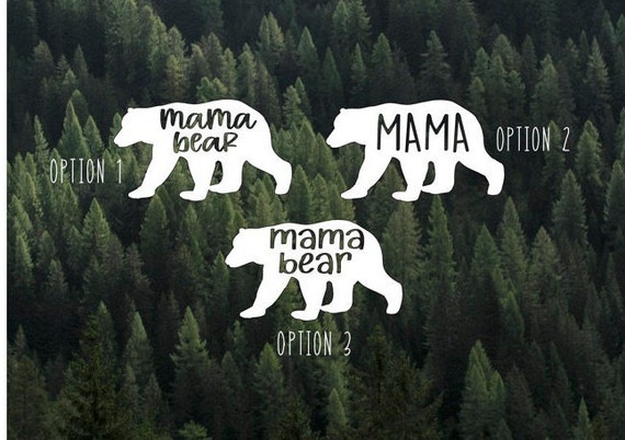 Mama Bear Vinyl Decal