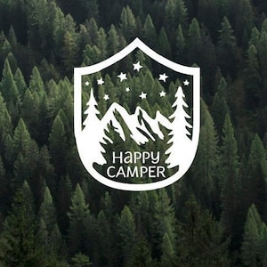 Happy Camper Vinyl Decal