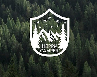 Happy Camper Vinyl Decal