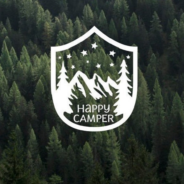 "Camp Life" Vinyl Decal Bumper Sticker - Perfect For RVs, Campers & Outdoor Enthusiasts (Glossy Finish)