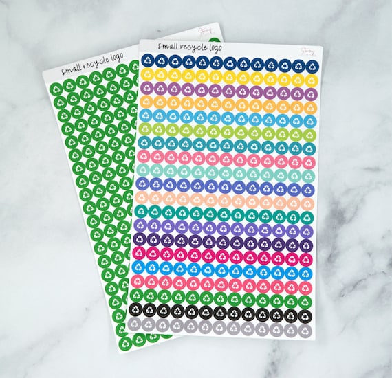 Small Star Icon Decorative Planning Stickers for Erin Condren Life and Petite Planner Colorful Colorway