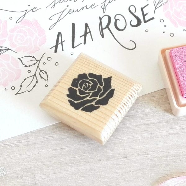 Tampon fleur rose