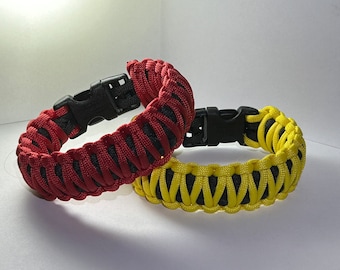 DEADPOOL or WOLVERINE Paracord Bracelet King Cobra Design