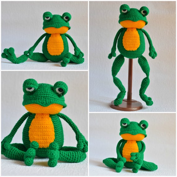 green frog doll