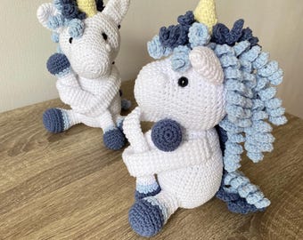 Crochet Unicorn Curtain Tieback, Nursery Decor, Baby Shower Gift