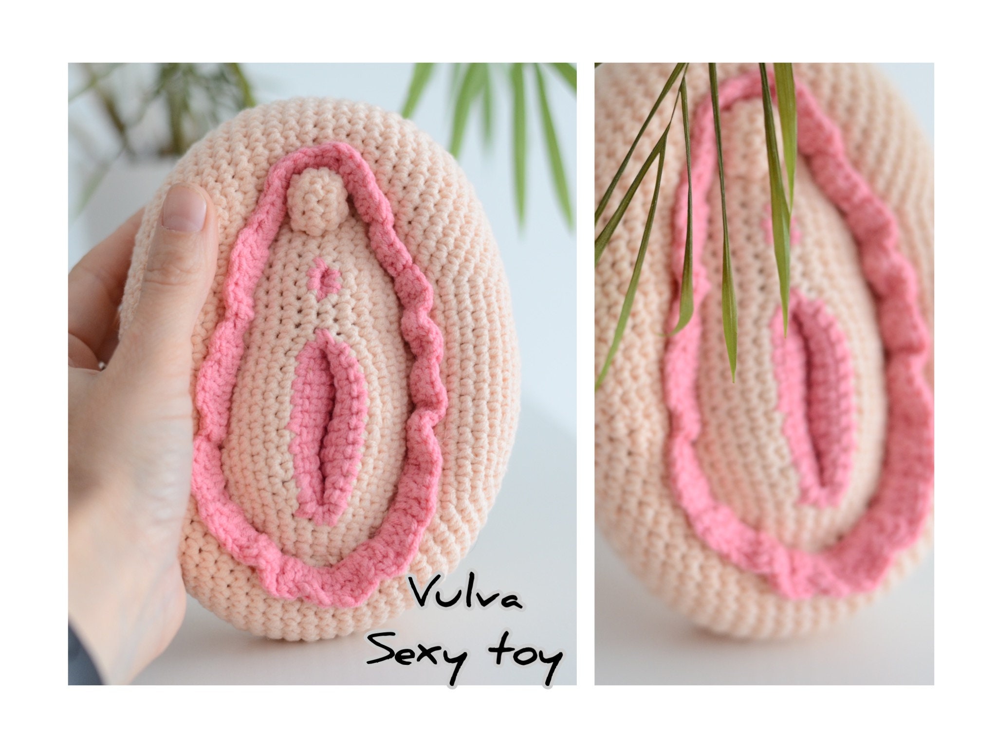 Crochet Vulva Sex Toy Toy for Adult Gifts Crochet Vulva