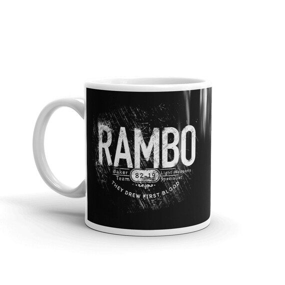 Rambo First Blood Classic Movie Personalised Printed Coffee Tea Drinks Mug Gift