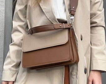 Handgefertigte Leder Top Griff Tasche, Elegante Büro Geldbörse, Benutzerdefinierte Farbe