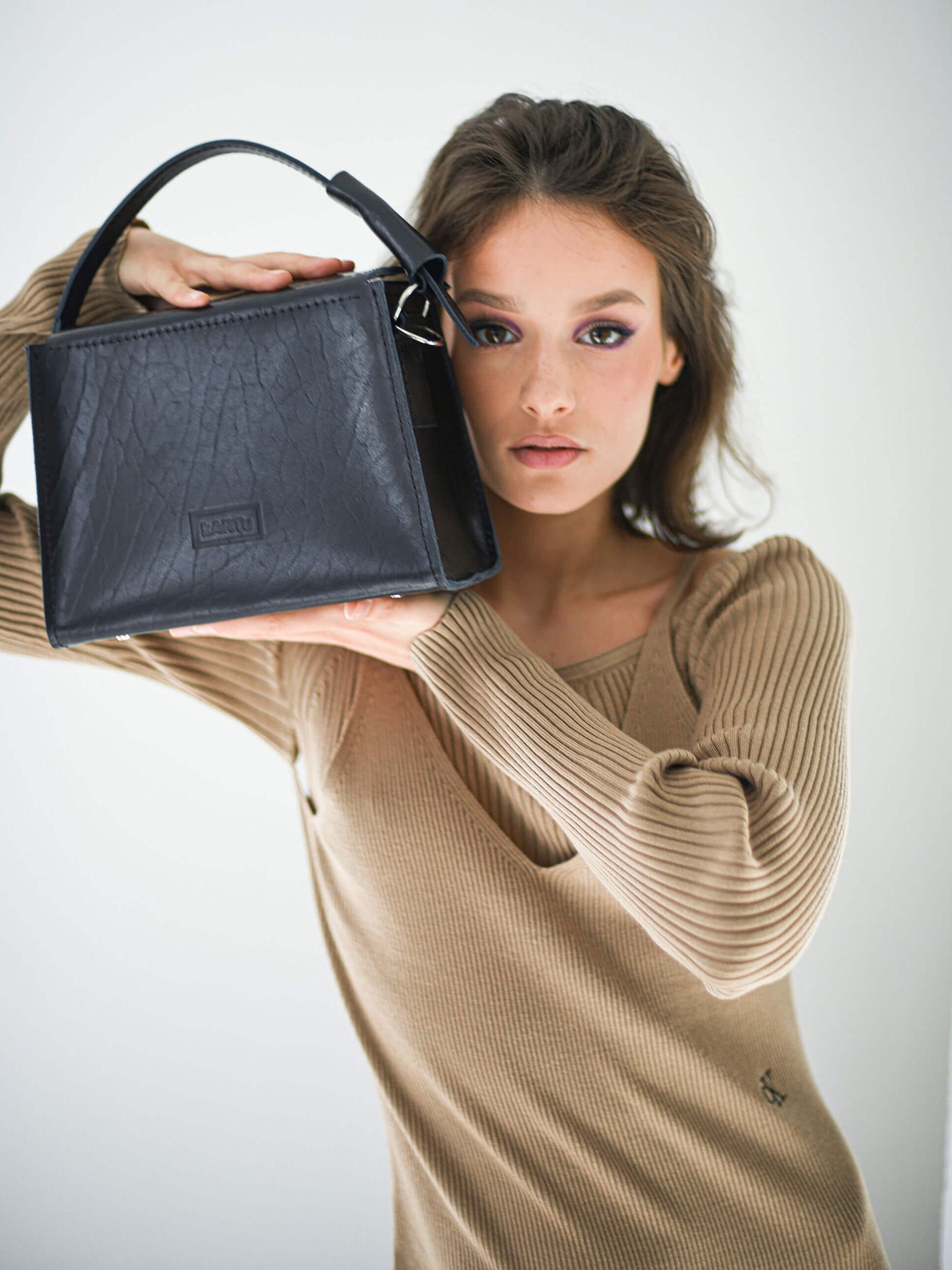 Top Handle Leather Bag Elegant Handbag for Ladies Handmade Etsy