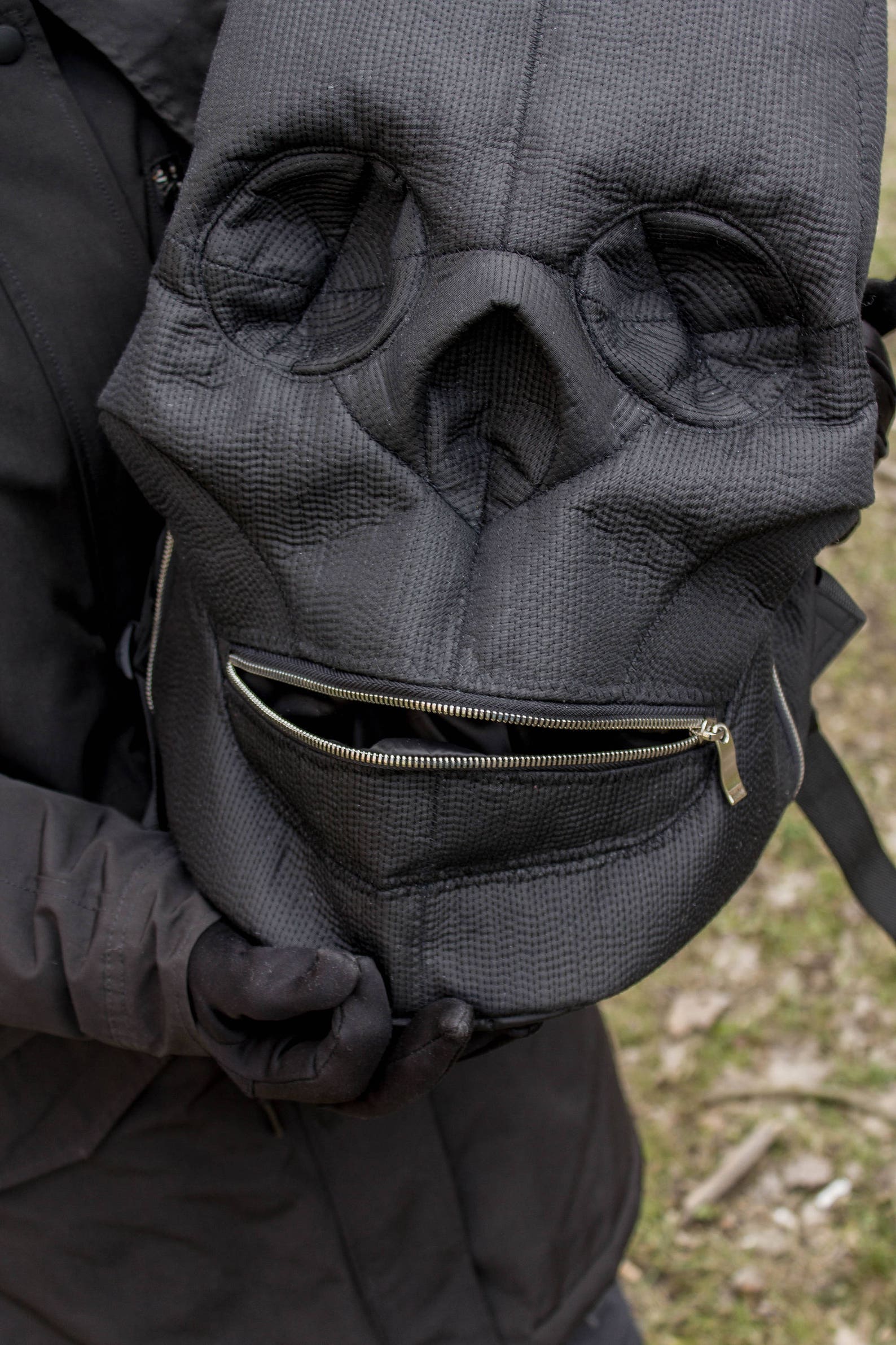 purple skull backpack