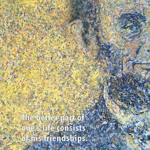 Abraham Lincoln Poster: &quot;Words to Learn By&quot; “The better part of one&#39;s life consists  of his friendships.”