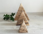 Arbre de Noël en bois, minimaliste, décor de Noël folklorique, espace de table, décorations de Noël, décor de table de vacances, cadeau nordique, moderne, écossais