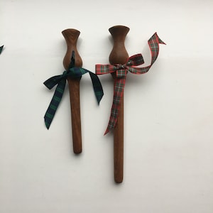 Traditional Spurtle handmade in Scotland, Scottish hardwood, wedding gift, Christmas, stocking, thistle, stirrer, wand, porridge, anyfink, Scottish Elm