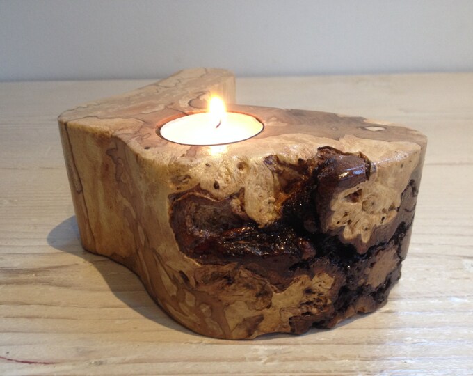 Tealight Holder Candle Holder Scottish Spalted Silver Birch Etsy UK