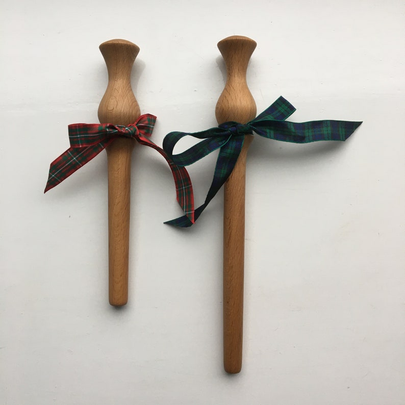 Traditional Spurtle handmade in Scotland, Scottish hardwood, wedding gift, Christmas, stocking, thistle, stirrer, wand, porridge, anyfink, Scottish Beech