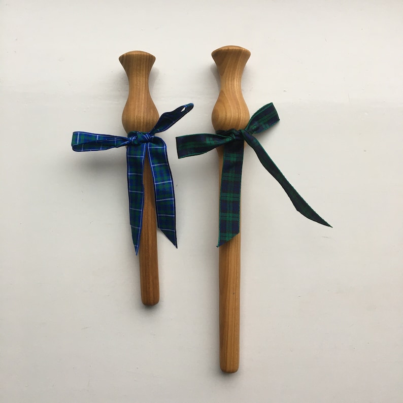 Traditional Spurtle handmade in Scotland, Scottish hardwood, wedding gift, Christmas, stocking, thistle, stirrer, wand, porridge, anyfink, Scottish Cherry