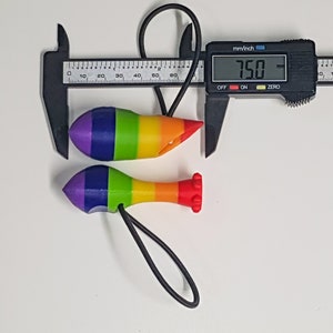 1x bike vase rainbow. 3D printed model with colored elastic binders. Easy to attach. image 7