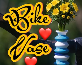 Bike Vase Model Alladin6 Bike Flower Vase for Handlebars. Great Gift for Bikers. Fun with a bike vase.