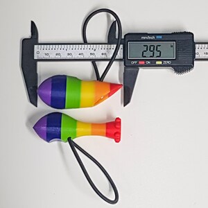 1x bike vase rainbow. 3D printed model with colored elastic binders. Easy to attach. image 8