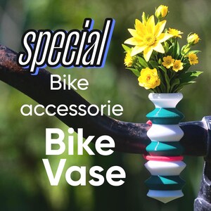Bike Vase Model Aladdin10 Bike Flower Vase for Handlebars. Great Gift for Bikers. Fun with a bike vase.