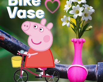 Bike Vase crown Magenta for Handlebars. Great Gift for Bikers. Magenta bike accessories