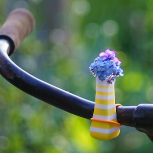 Bike Flower Vase for Handlebars. Great Gift for Bikers.