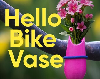 Bike Vase Magenta for Handlebars. Great Gift for Bikers.