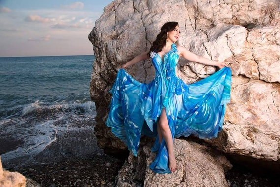 light blue beach dress