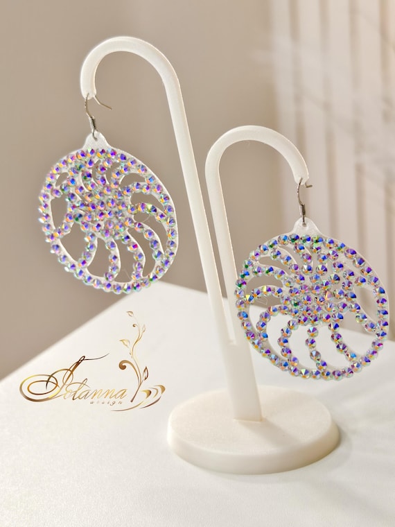 クリスタルアクセサリー 社交ダンス用 イヤリング SWAROVSKI 社交ダンス・ダンス衣装 アクセサリー